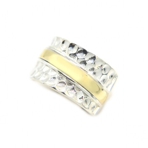 Anillo en Oro y Plata 925 Anillo en Oro y Plata 925