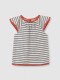 Camiseta De Rayas Blanco