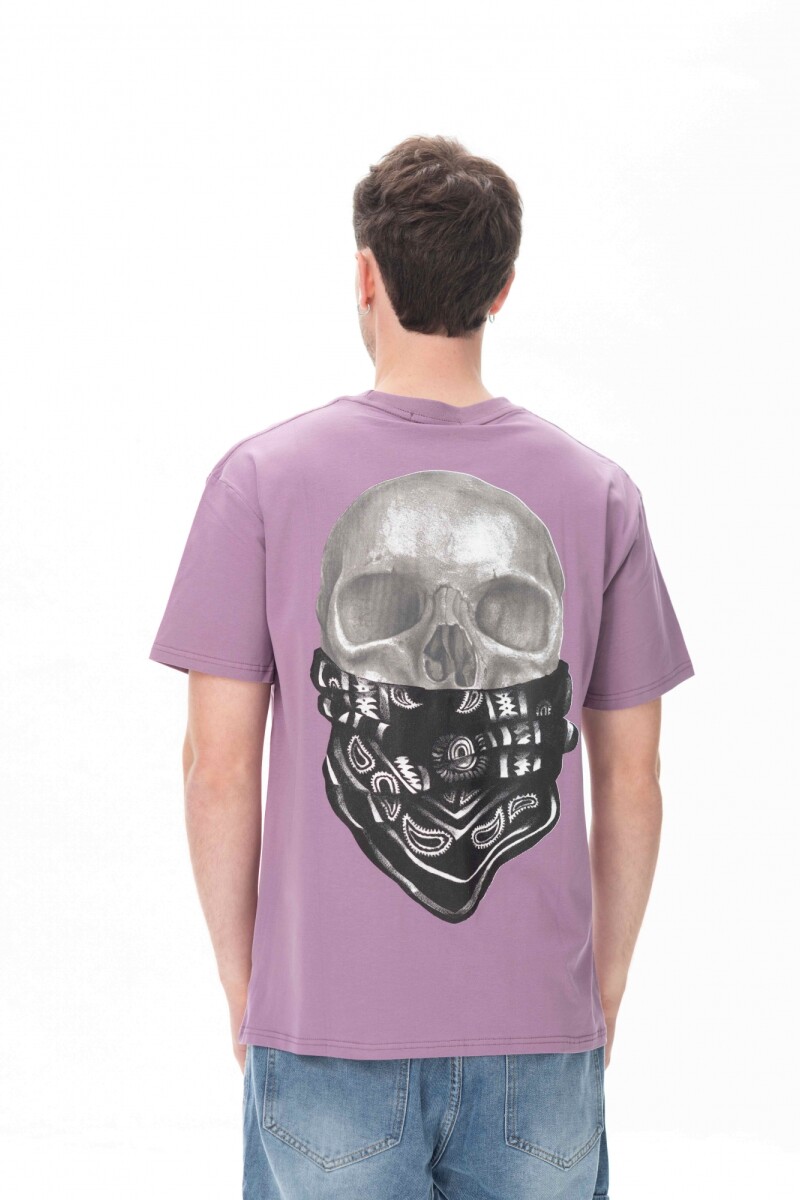 Remera Cush Craneo Lila