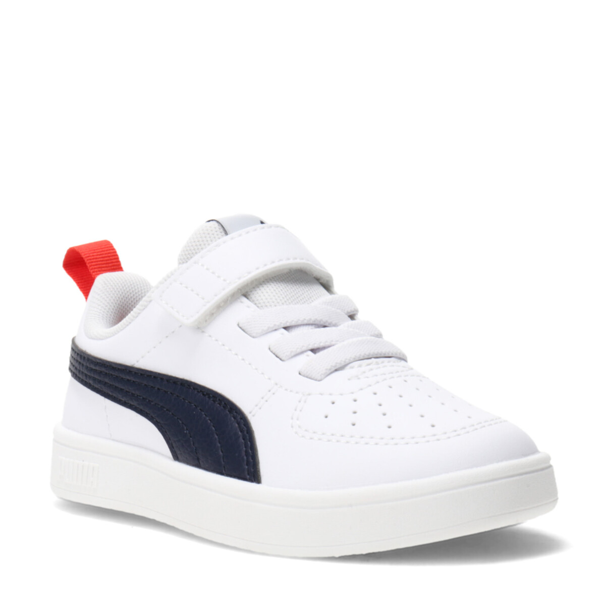 Championes Infantiles Puma Rickie AC PS Kids - Blanco - Azul Marino 