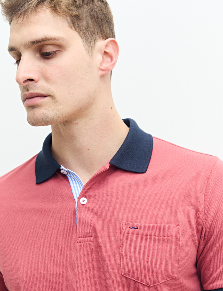 520753 REMERA HARRINGTON LABEL Coral