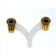 Caravanas Oro 18K Con Brillantes Y Zafiro Caravanas Oro 18K Con Brillantes Y Zafiro