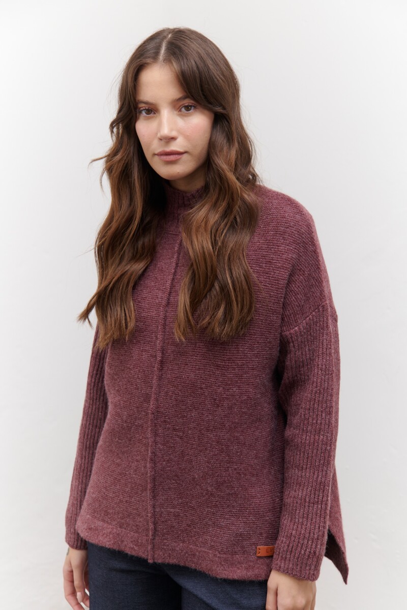 POLERA WINE BURDEOS