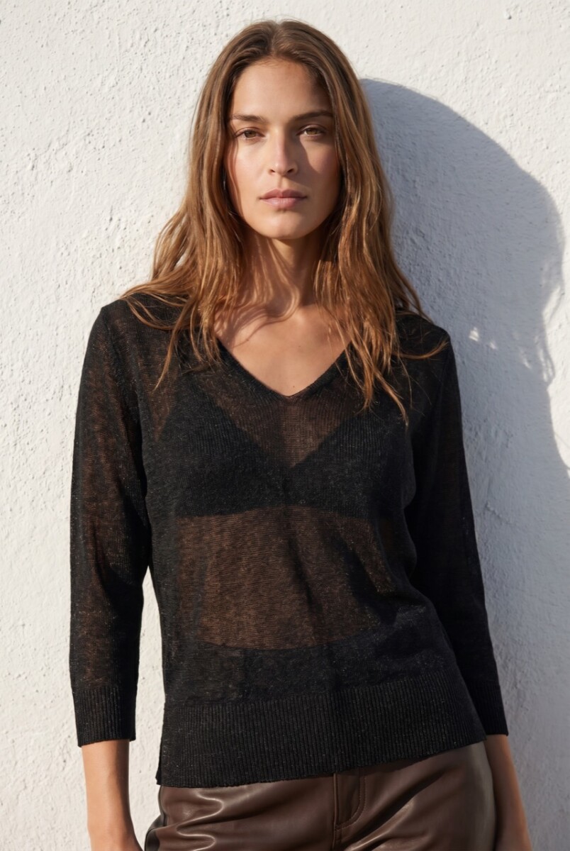 Sweater Lurex - Negro 