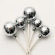 Topper Bola de Espejo x12 Plateado