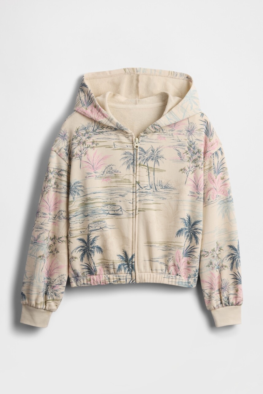 Canguro Sin Felpa Niña Palm Print