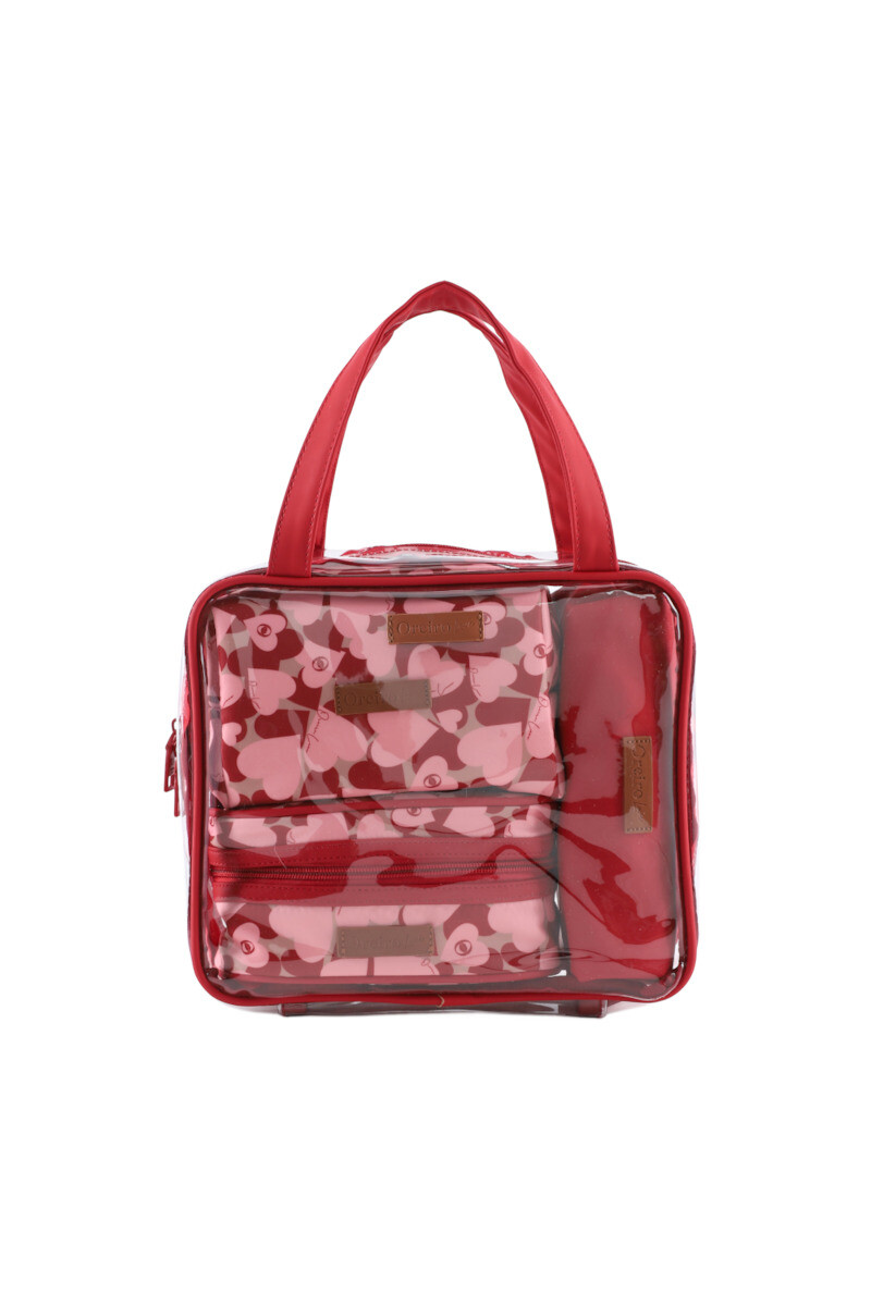 Set Necessaire Oreiro Bordeaux