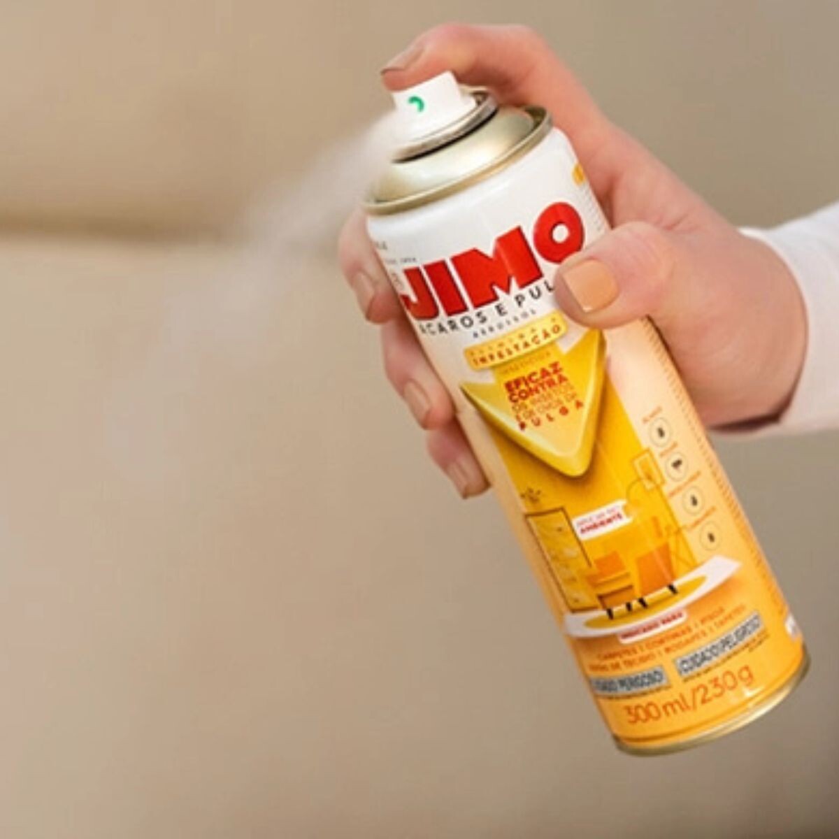 JIMO ACAROS Y PULGAS AEROSOL x 300ML Jimo Acaros Y Pulgas Aerosol X 300ml