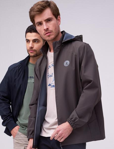 CAMPERA CAPUCHA DESMONTABLE Gris Oscuro