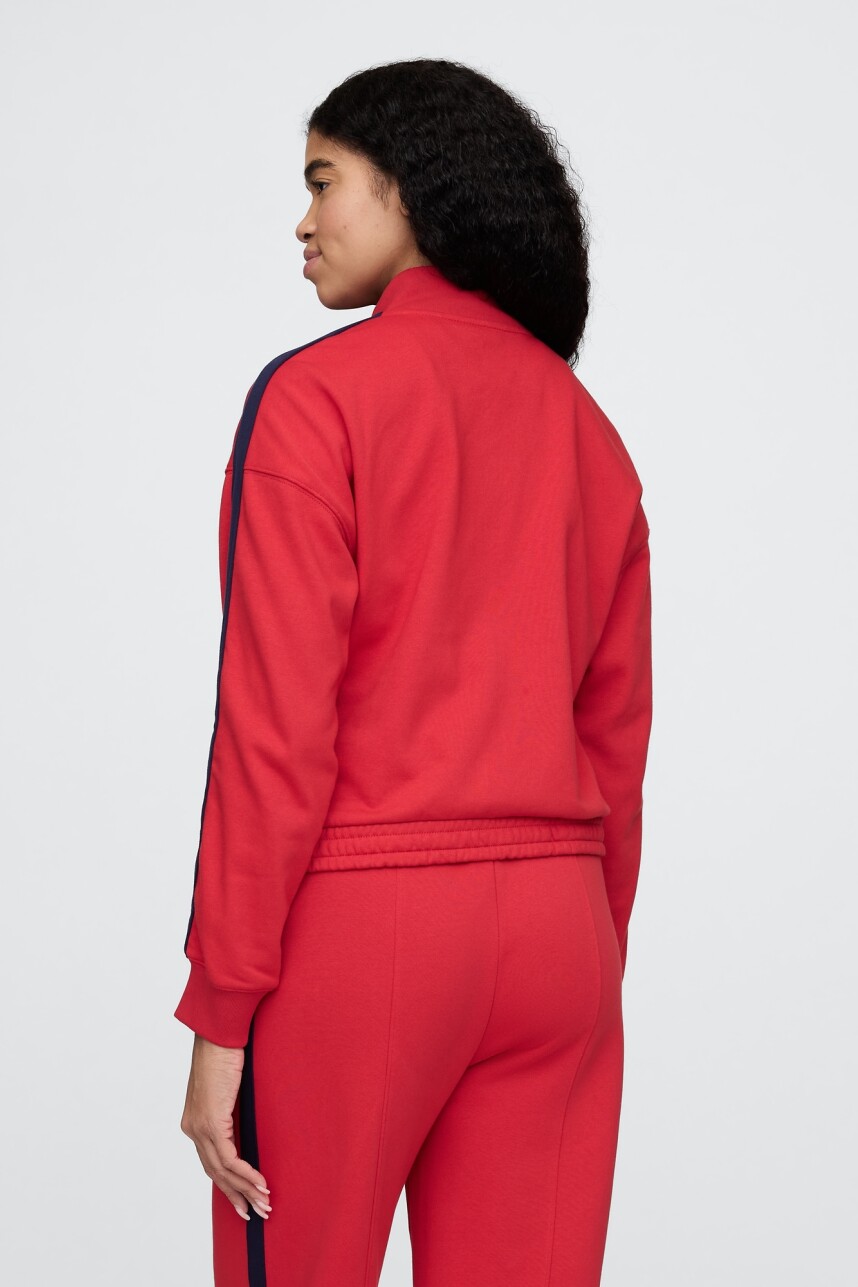 Campera Deportiva Logo Gap Sin Felpa Mujer Modern Red