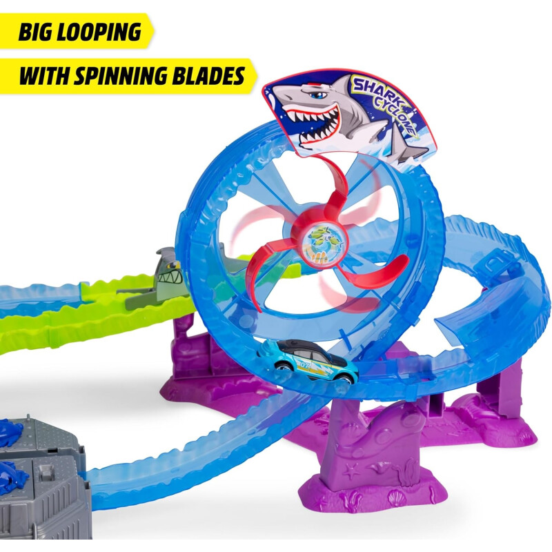 Dickie Toys - Pista de carreras de coches White Shark Dickie Toys - Pista de carreras de coches White Shark