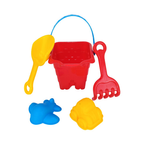 3X2 OUTLET Balde castillo con accesorios de playa 3x2 Outlet Balde Castillo Con Accesorios De Playa