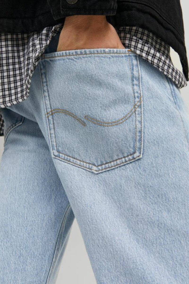 Jeans Relaxed Fit "chris" Con Roturas Blue Denim