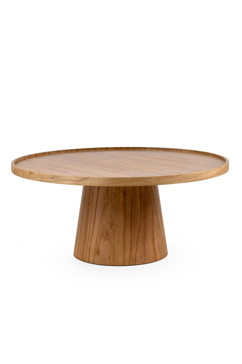 ELARA - MESA DE LIVING ELARA BAJA CINAMOMO NATURAL 80X80X36H CM 