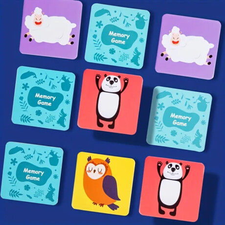 Juego De Caja Memoria 36 piezas Azul