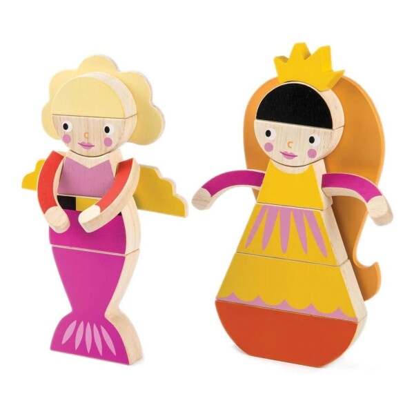 Juego Princesa Sirena Tender Leaf Juguete Madera Magblocs Juego Princesa Sirena Tender Leaf Juguete Madera Magblocs