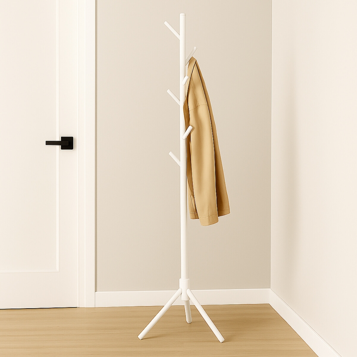 Perchero de pie 175 x 43 cm - BLANCO 