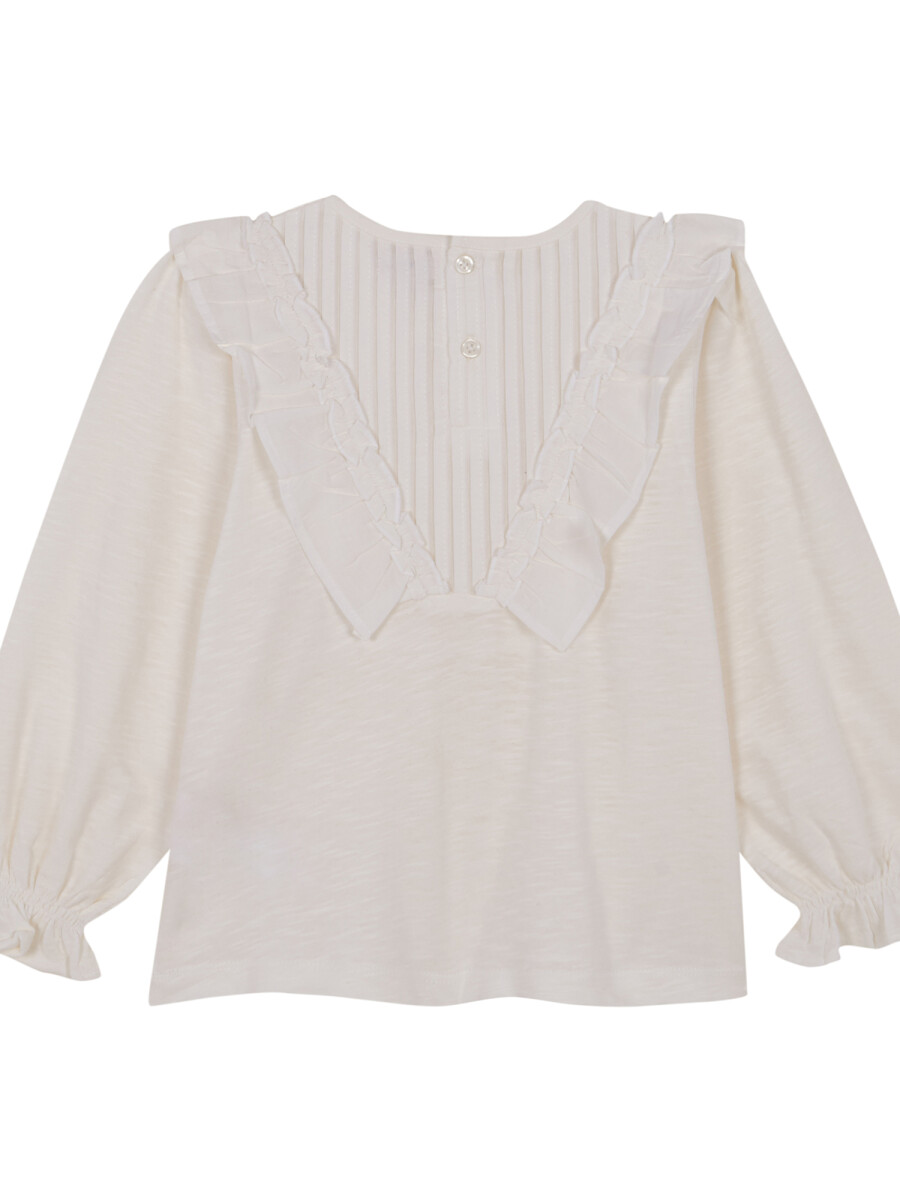 Camiblusa Jaretas Blanco Roto