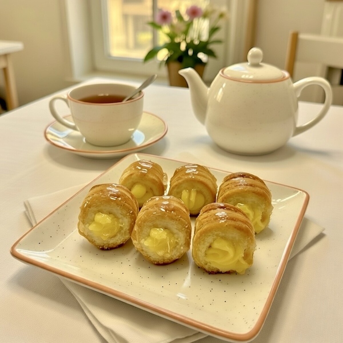 Cañitas de Crema Pastelera 