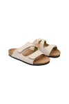 Sandalia con velcro OFF White
