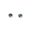 Abridores bebe Circulos - Plata 925 - Piedra Zirconia azul - AB3003 Conpiedra