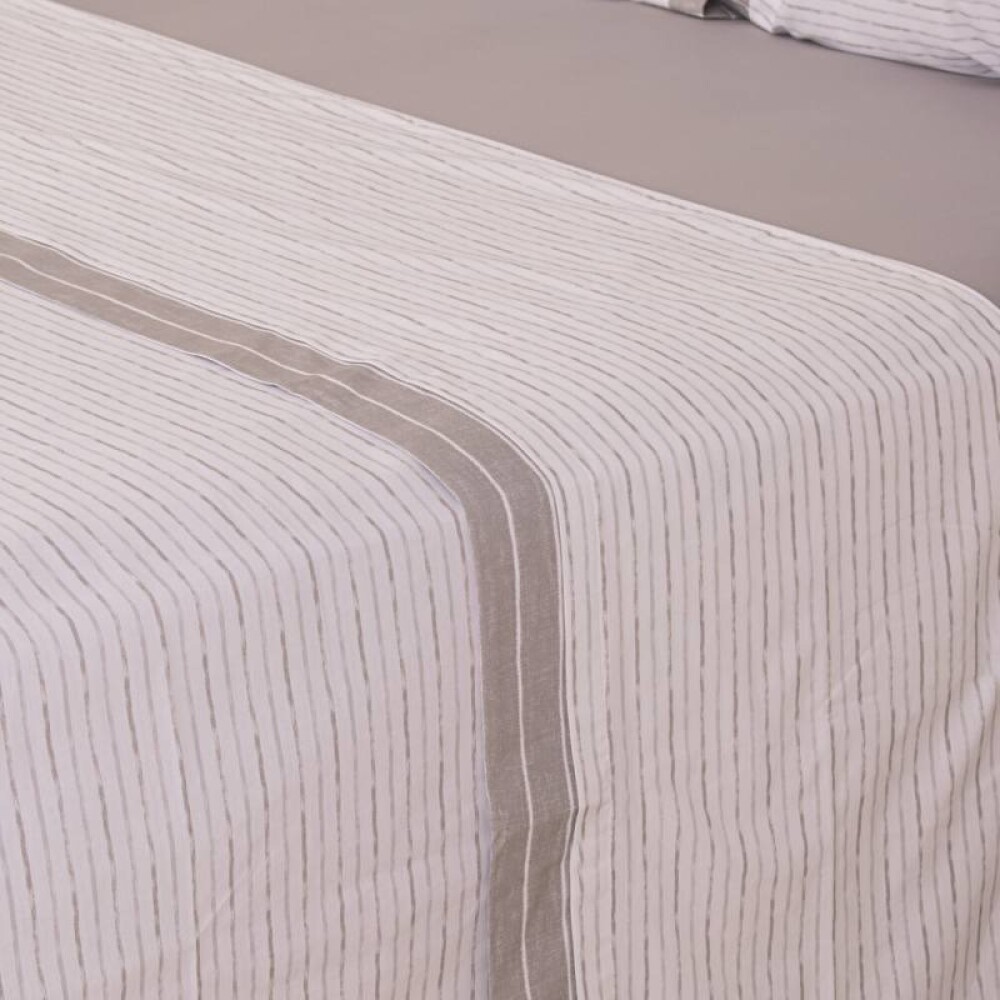 Juegos de Sabanas Queen 200 Hilos Nina - Pilar Rayas Greige