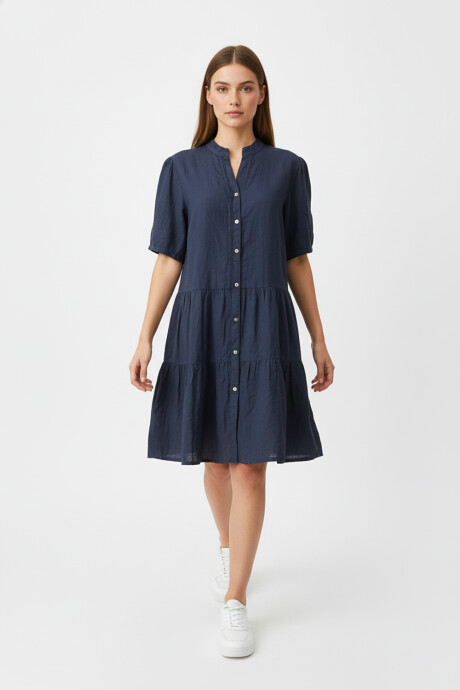 Vestido Teresi Azul Piedra