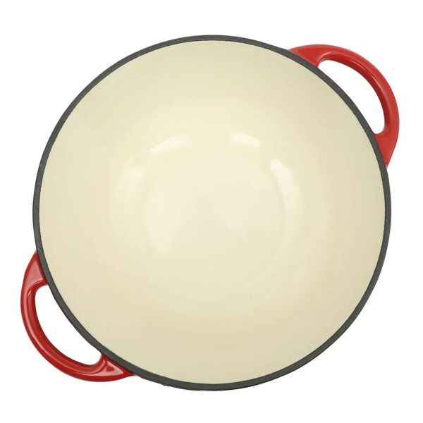 Juego Ollas Hierro Fundido Esmaltado 7 Piezas ROJO