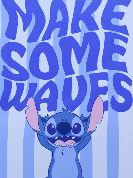 BOLSA LAMINADA STITCH CELESTE