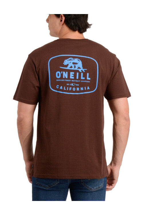 Remera O'Neill California Bear Marrón