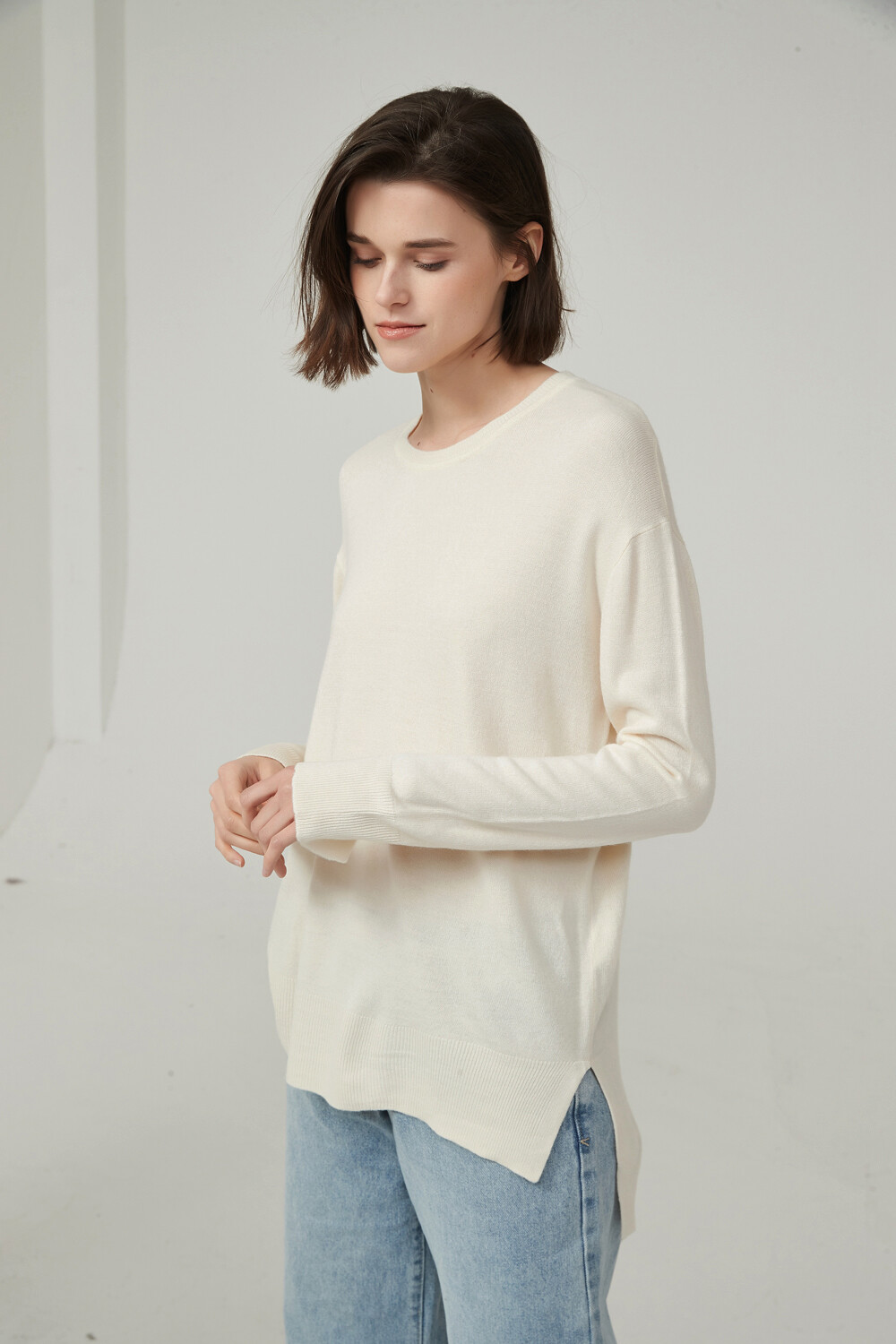 Sweater Baidai Beige Claro