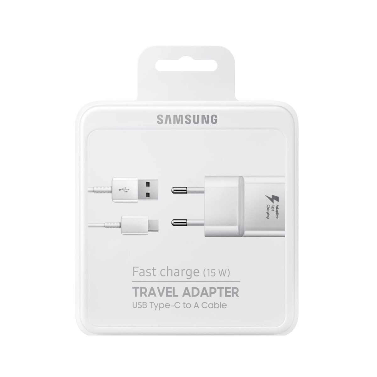 Samsung adaptador de viaje 15w usb tipo c White