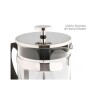Cafetera francesa 800 ml acero inoxidable y vidrio templado Cafetera francesa 800 ml acero inoxidable y vidrio templado