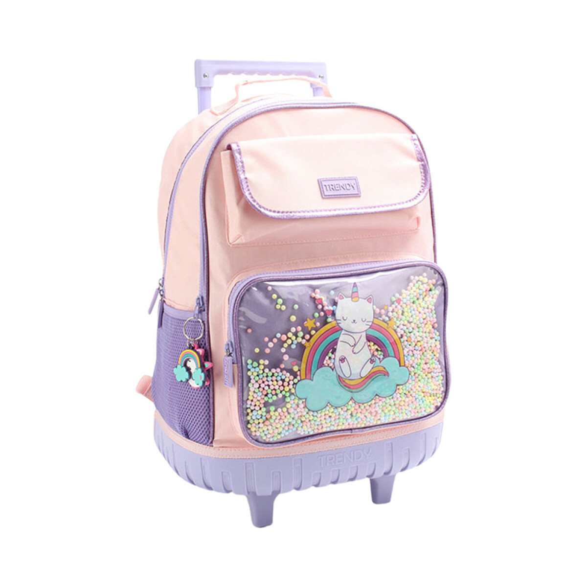 Mochila Carrito Escolar Unicornio - ROSA 
