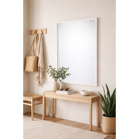 Espejo en madera Bisonte 600x850 blanco COZIMAX Espejo En Madera Bisonte 600x850 Blanco Cozimax