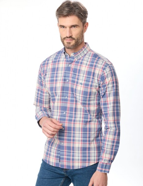 CAMISA A CUADROS Rojo