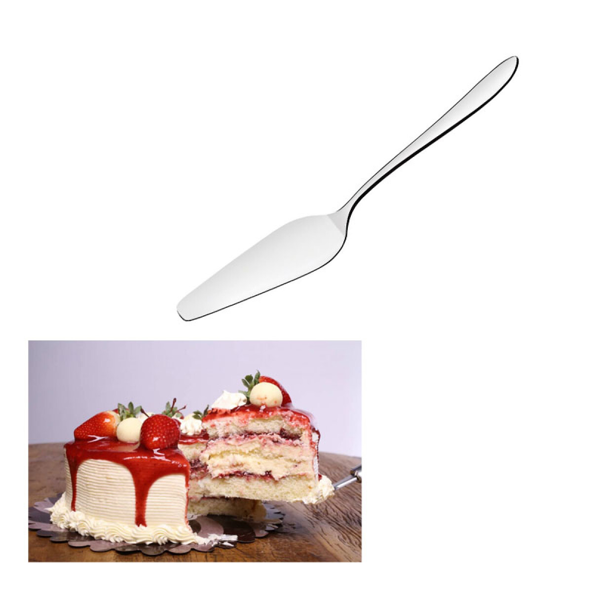 Espatula metalica torta en caja - Espatula Metalica Torta En Caja 
