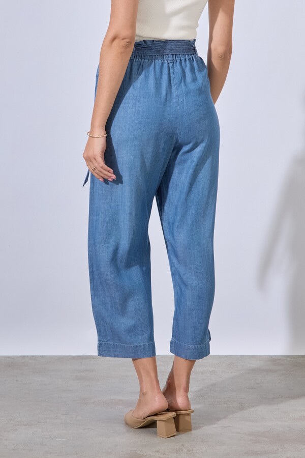 Pantalon Tencel JEAN OSCURO