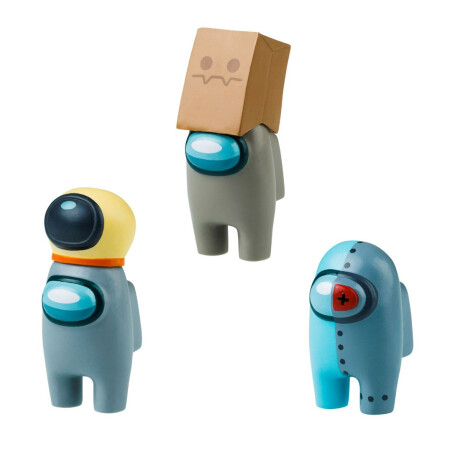 Figuras Muñecos Among Us + Accesorios x3 Original 3