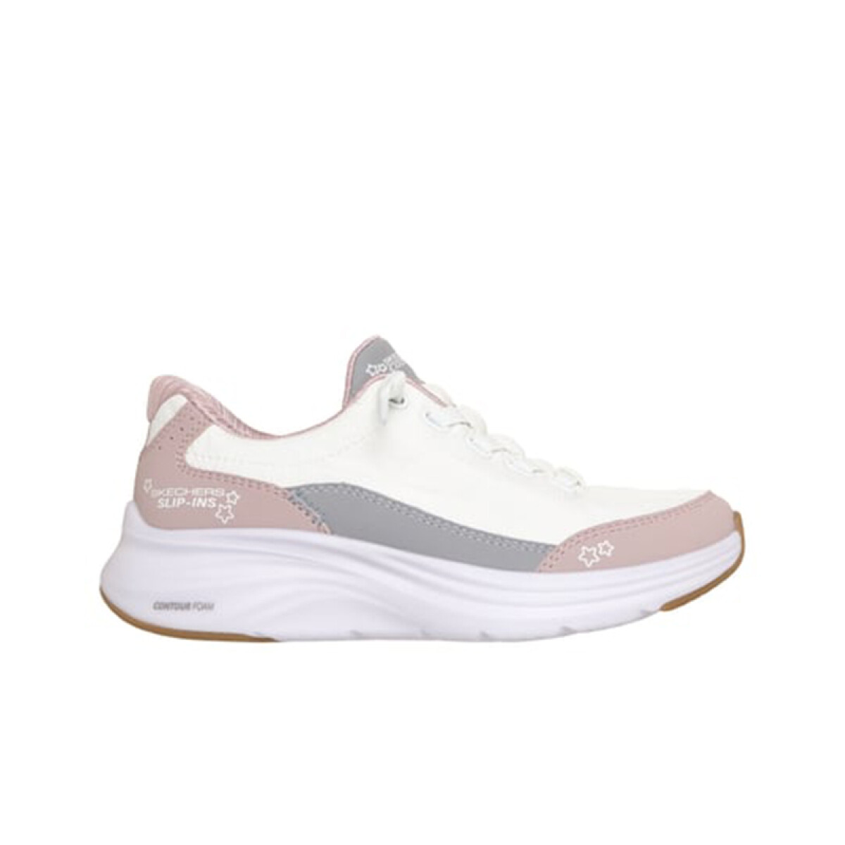 Championes Slip-Ins Contour Foam Cozy Fit - Blanco 