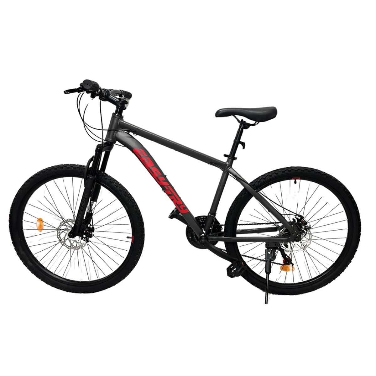 Bicicleta MTB Easy-Try Rodado 26 Gris-Rojo - GRIS-ROJO 