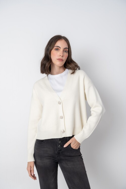 Cárdigan dama Blanco