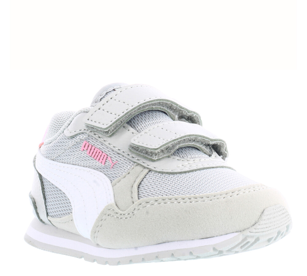 St Runner V3 Kids Gris/Blanco/Rosa