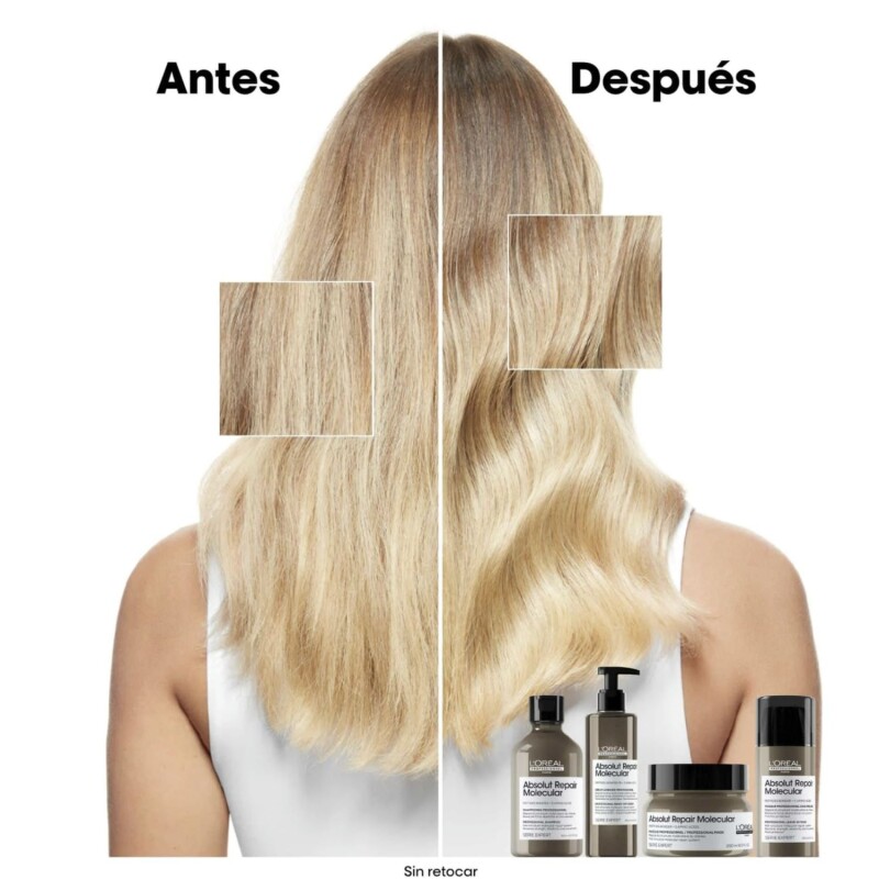 Máscara Capilar L'Oréal Professionnel Absolut Repair Molecular 250ml Para Cabello Máscara Capilar L'Oréal Professionnel Absolut Repair Molecular 250ml Para Cabello