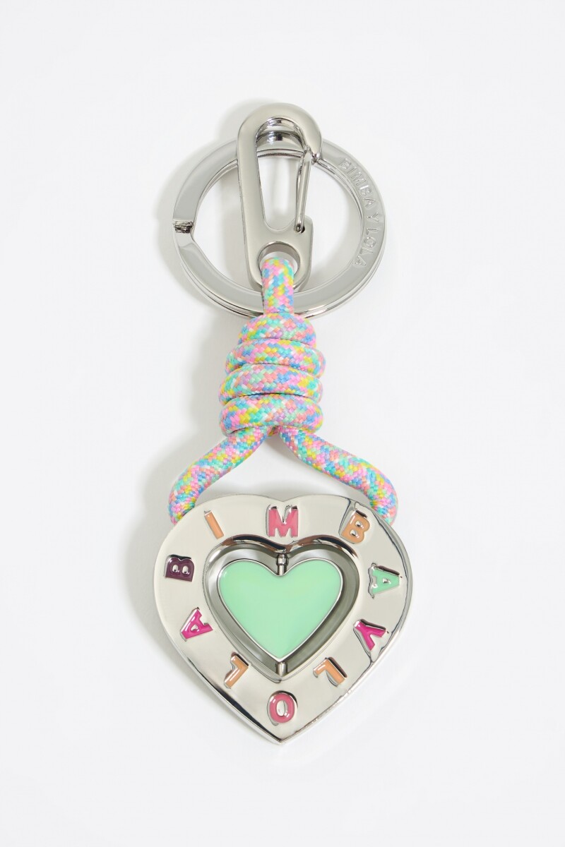 LLAVERO CORAZÓN METAL Plata