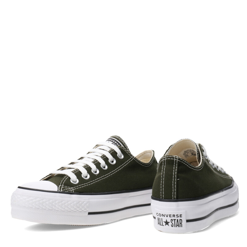 Championes Unisex Converse Plataforma Chuck Taylor Lift Verde