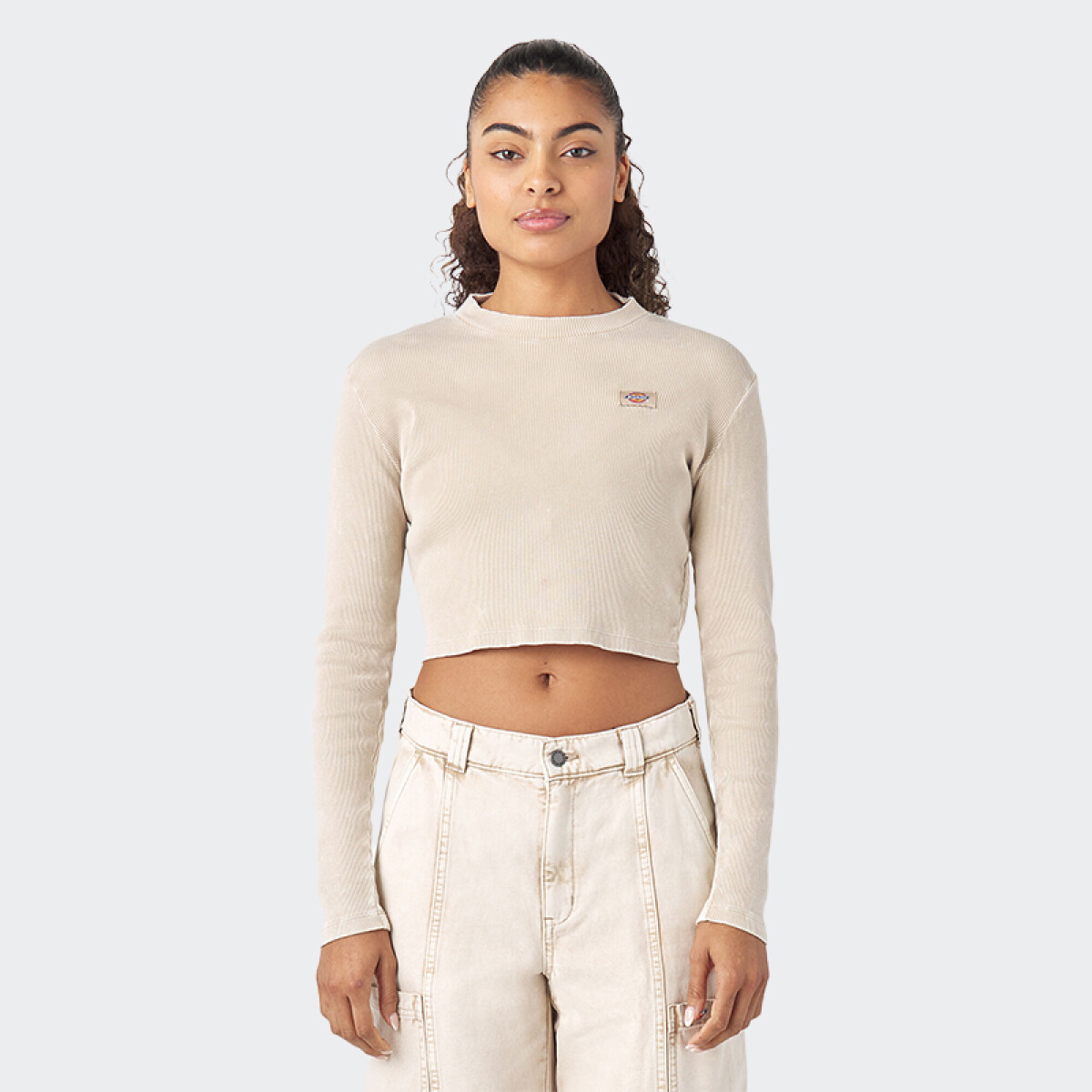 Remera Dickies Newington Long Sleeve T-Shirt - Beige 
