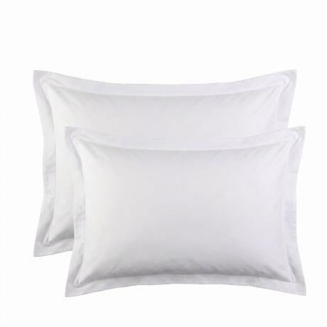 SET FUNDAS ALMOHADA ALGODON BLANCO 500H