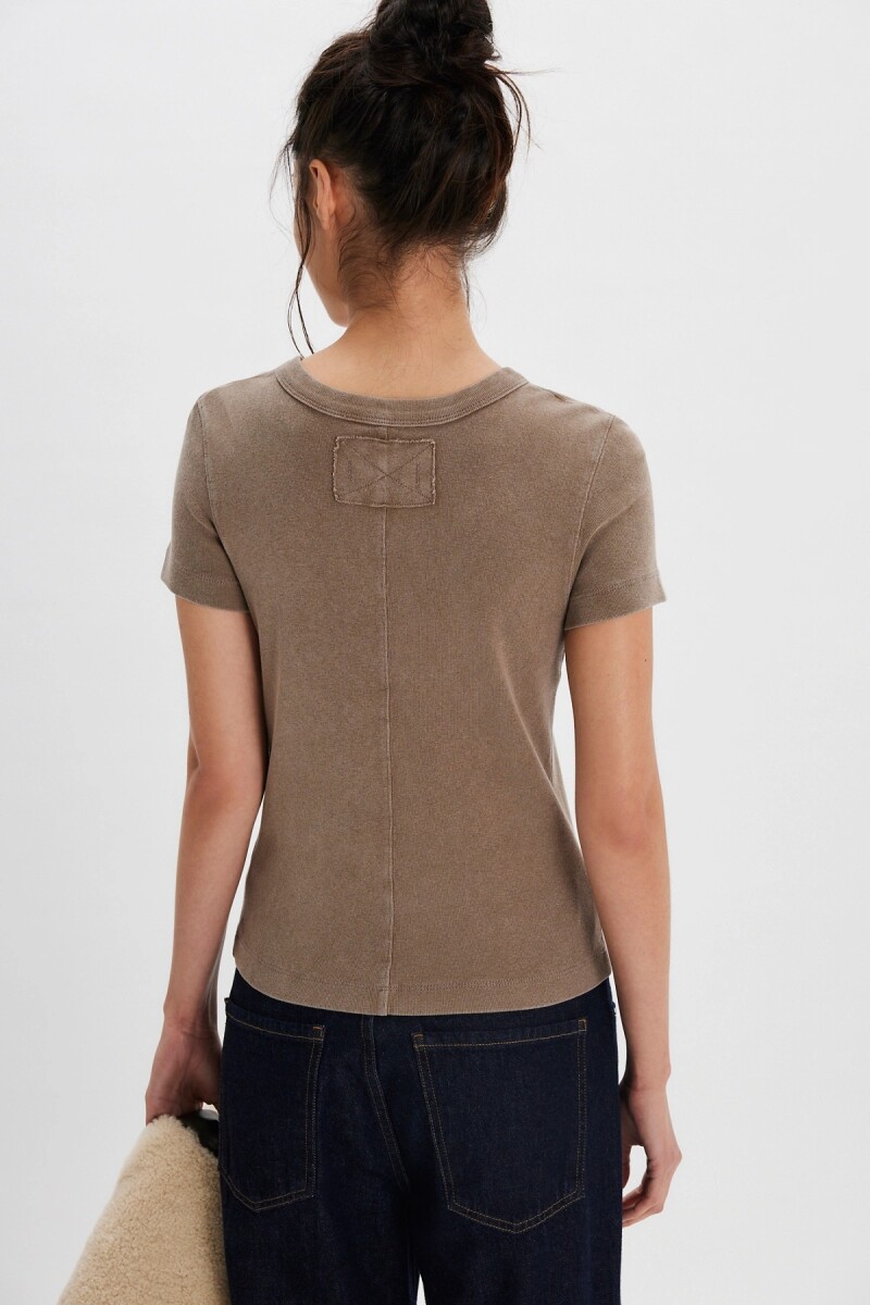REMERA ATLAS CREW Marron
