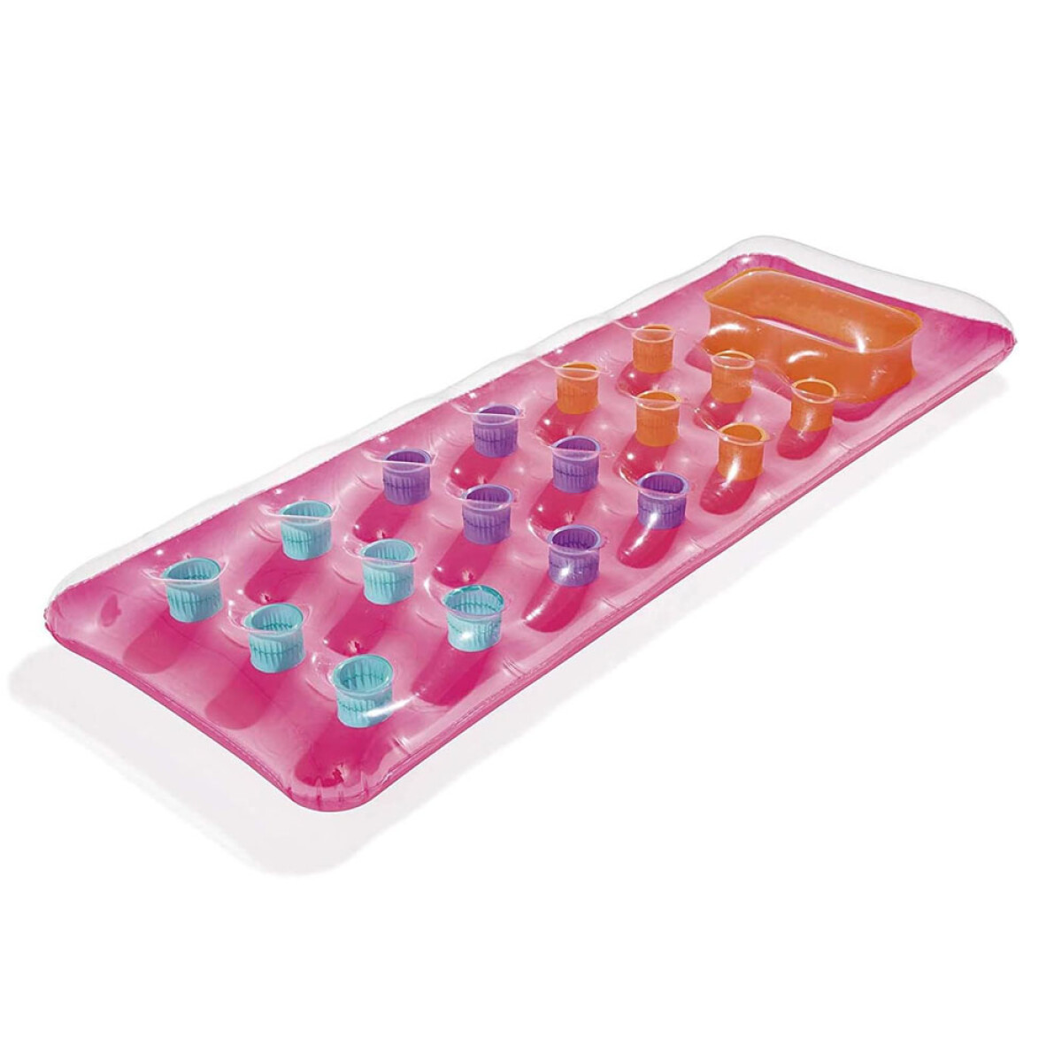 Colchoneta Porta Vasos Inflable Bestway Ideal Para Piscinas - Rosa 